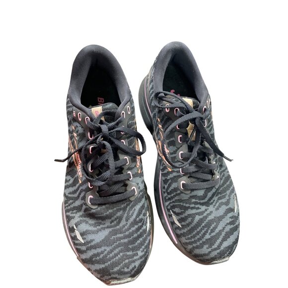 Brooks Ghost 15 woman’s Black Leopard Running Sneakers Shoes Size 9B SKU 8686 - Picture 13 of 14